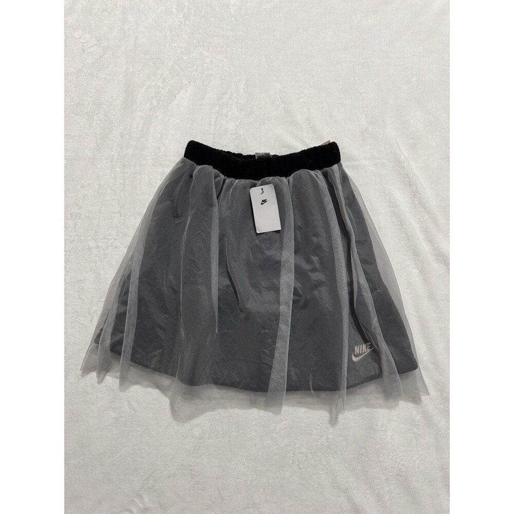 Nike Sportswear Icon Clash Tulle Layered Fleece Mesh Skirt Big Girls size Large